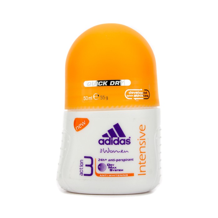 Дезодорант роликовый Adidas с экстрактами, 55 г для уверенной защиты от запаха и влаги