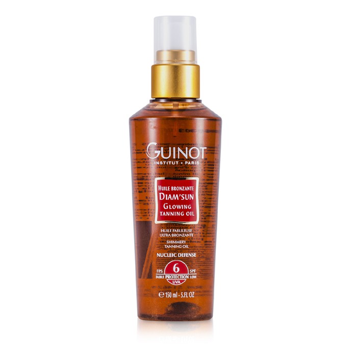 Guinot масло для загара с SPF 6 и золотыми блестками, 150 мл
