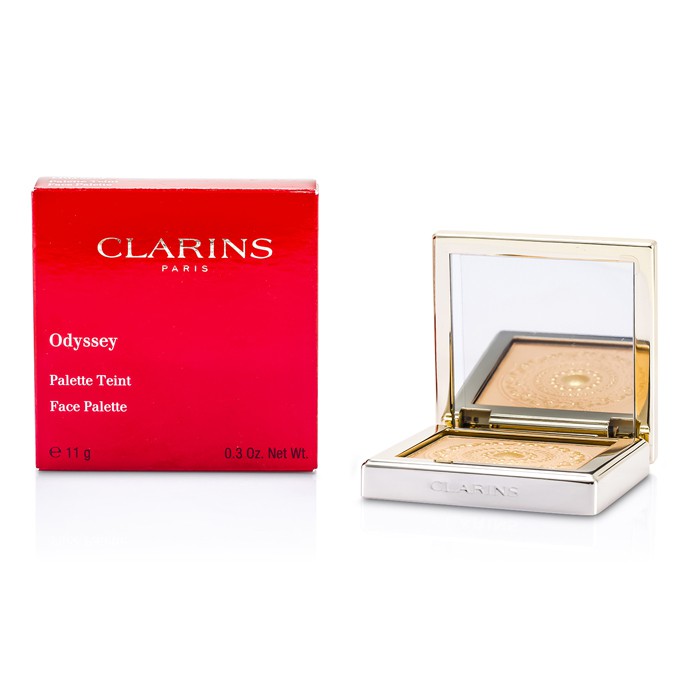 Рассыпчатая пудра Clarins для сияния лица, шеи и декольте с экстрактом белого чая, 11 г