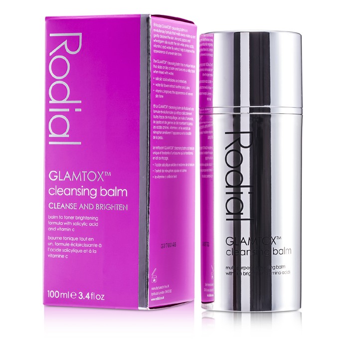Очищающий бальзам Rodial Glamtox с маслами 100 мл для лица, бережно удаляет макияж и очищает кожу