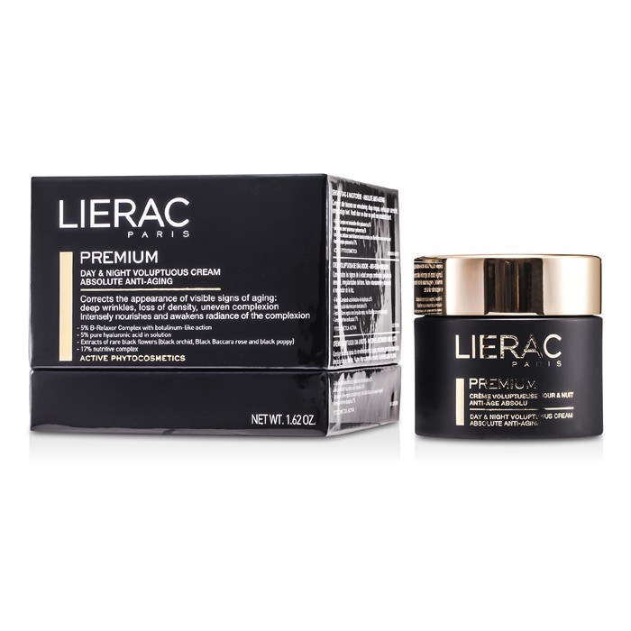 Премиум-крем для лица Lierac с гиалуроновой кислотой и экстрактами черных цветов, 50 мл