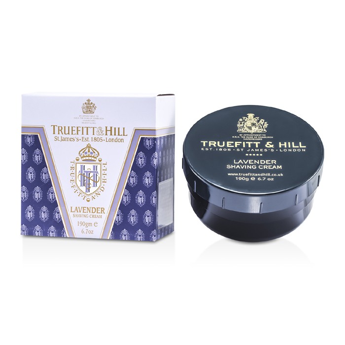 Крем для бритья Truefitt & Hill с лавандой, 190 г — комфортное бритьё и уход для чувствительной кожи