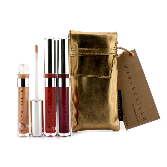 Набор блесков для губ Chantecaille Pure Brilliance Trio, 3х3 мл (золотой, красный, винный)