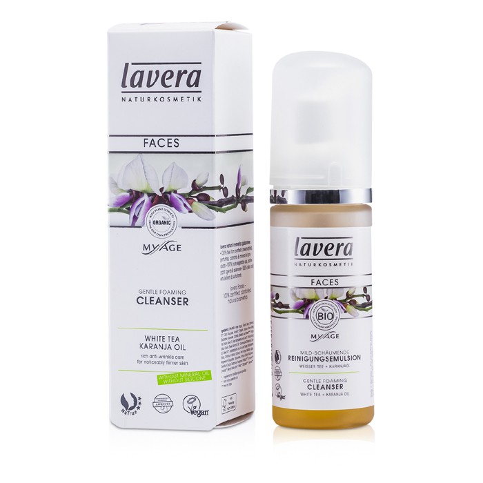 Lavera очищающий гель для лица с экстрактами белого чая и коэнзимом Q10, 50 мл