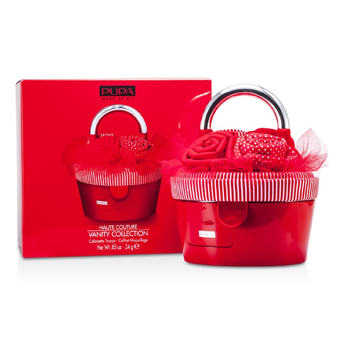 Косметическая палитра Pupa Haute Couture Vanity, 24 г: бронзирующая пудра, румяна, тени, карандаш и блески для губ