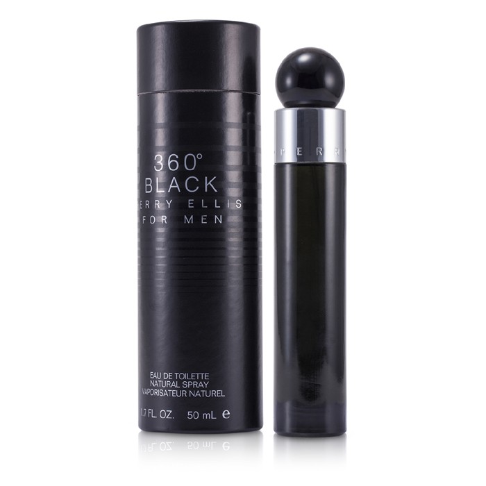 туалетная вода Perry Ellis 360 Black с амброй и мускатным орехом для мужчин, 50 мл