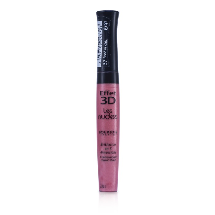 Губной блеск Bourjois Effet 3D Les Nudes в оттенке 37 Rose Or Chic для объема и сияния 7,5 мл