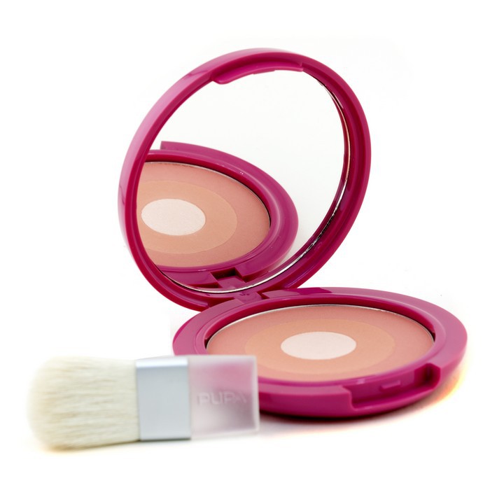 Румяна Pupa Very Vintage тройные 01 с illuminator, 10 г для лица, матовые и сияющие оттенки