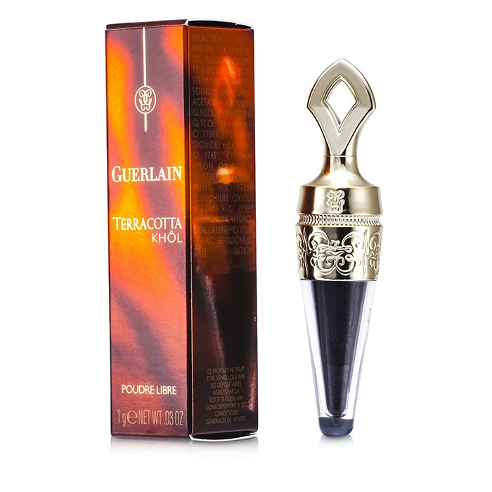Пудровая подводка для глаз Guerlain Terracotta с сияющими частицами, 1 г, оттенок #03 Bleu