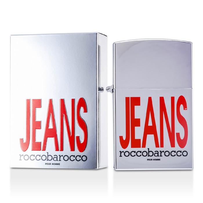 туалетная вода Roccobarocco Silver Jeans с цитрусовыми нотами для мужчин 75 мл
