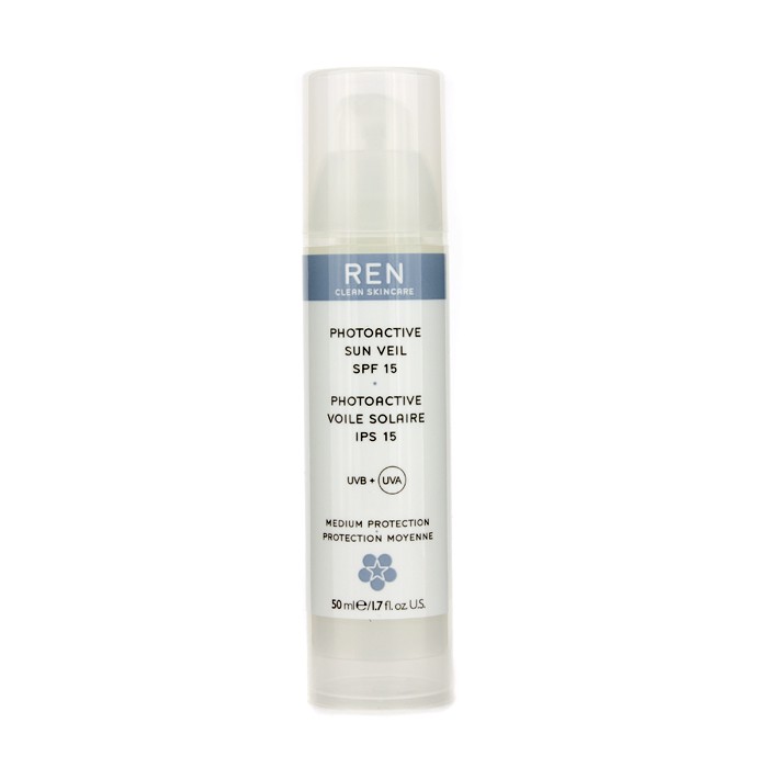 Солнцезащитный крем REN с SPF 15 для лица, защита от UVA и UVB, 50 мл