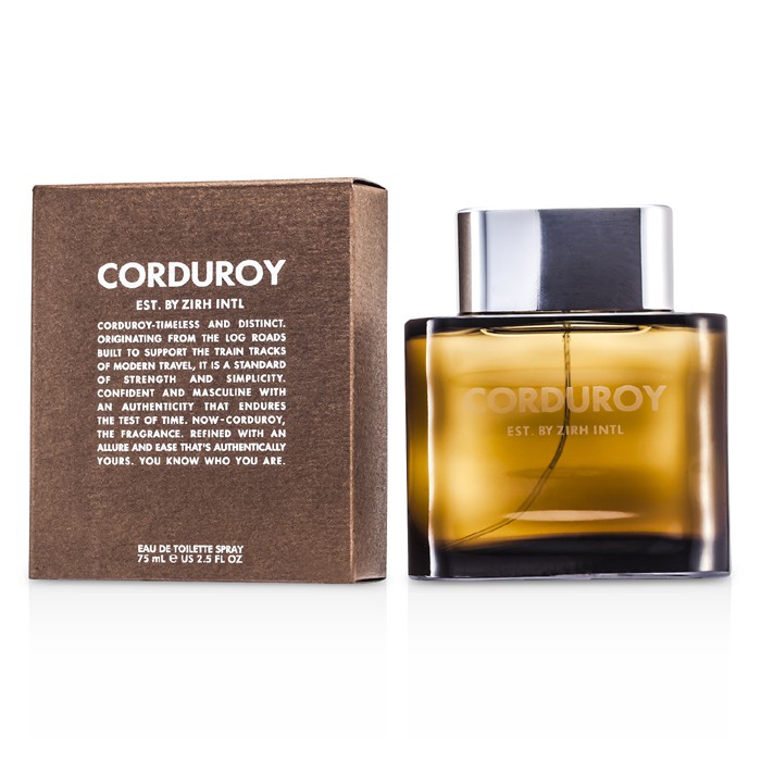 Zirh International Corduroy туалетная вода для мужчин 75 мл, восточный древесный аромат с нотами грейпфрута и лаванды