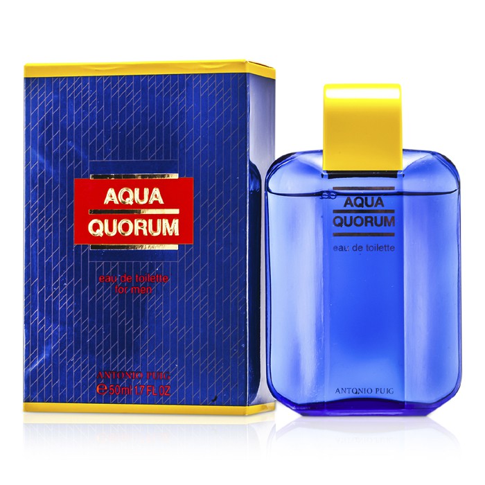 Puig Aqua Quorum туалетная вода для мужчин, 50 мл, восточно-фужерный аромат с нотами лаванды и амбры