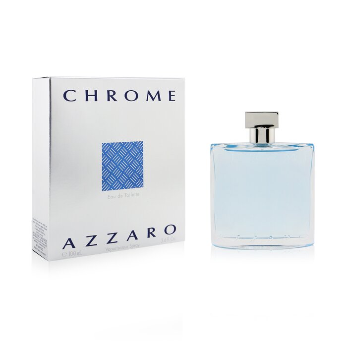 Loris Azzaro Chrome парфюмированная вода для мужчин 100 мл, свежий и элегантный аромат с бергамотом и сандалом