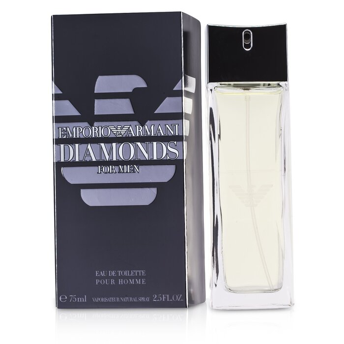Giorgio Armani Emporio Armani Diamonds, парфюмированная вода, 75 мл, гурманский древесный аромат для мужчин