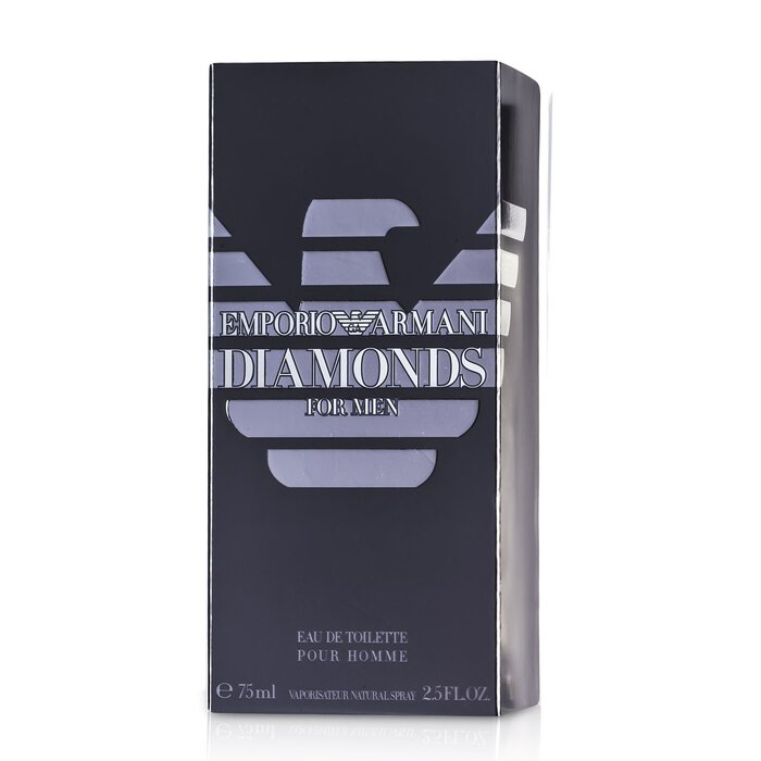 Giorgio Armani Emporio Armani Diamonds, парфюмированная вода, 75 мл, гурманский древесный аромат для мужчин