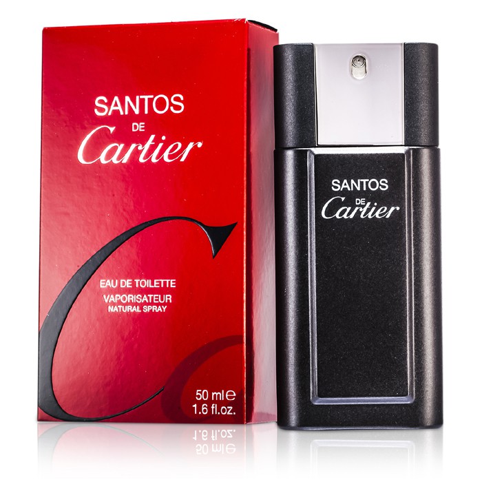 Cartier Santos туалетная вода для мужчин с древесными и пряными нотами, 50 мл