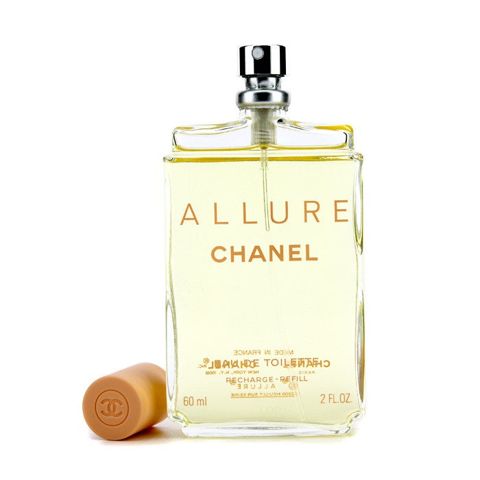 Chanel Allure Eau De Toilette refill 60 мл — цветочный аромат с водяной лилией, жасмином и ванилью для повседневного использования
