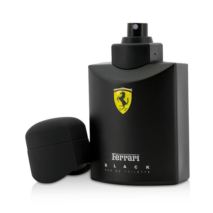 Ferrari Black туалетная вода для мужчин, 75 мл — элегантный аромат с нотами лайма, жасмина и кедра.