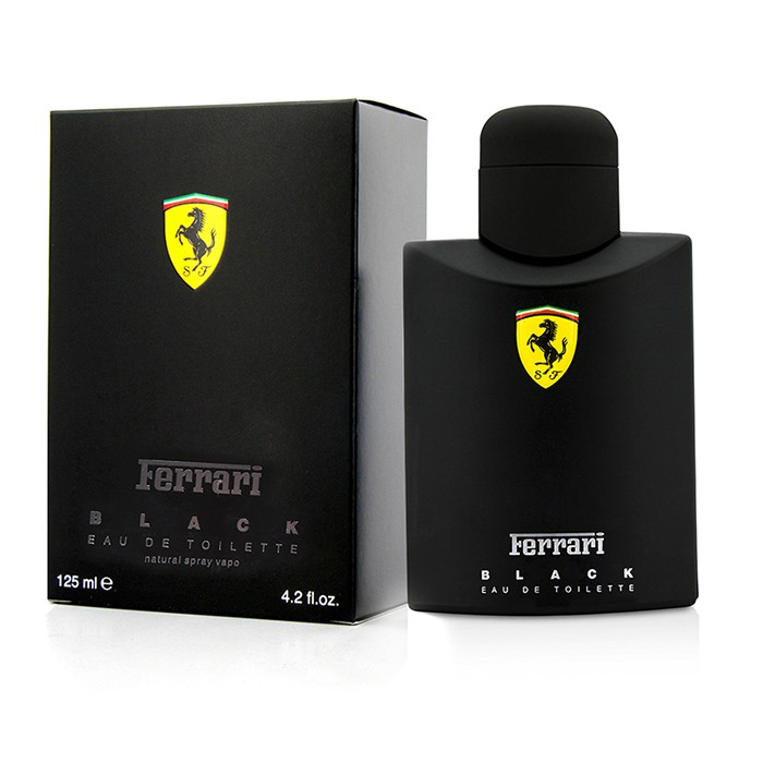 Ferrari Black туалетная вода для мужчин с яркими нотами лайма и бергамота, 125 мл