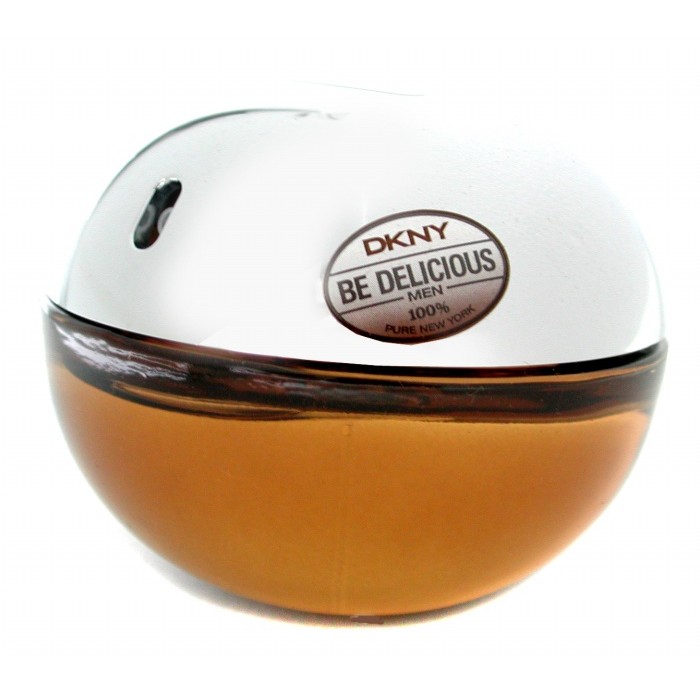DKNY Be Delicious туалетная вода 100 мл — фруктово-древесный аромат с нотами грейпфрута и ягод можжевельника.