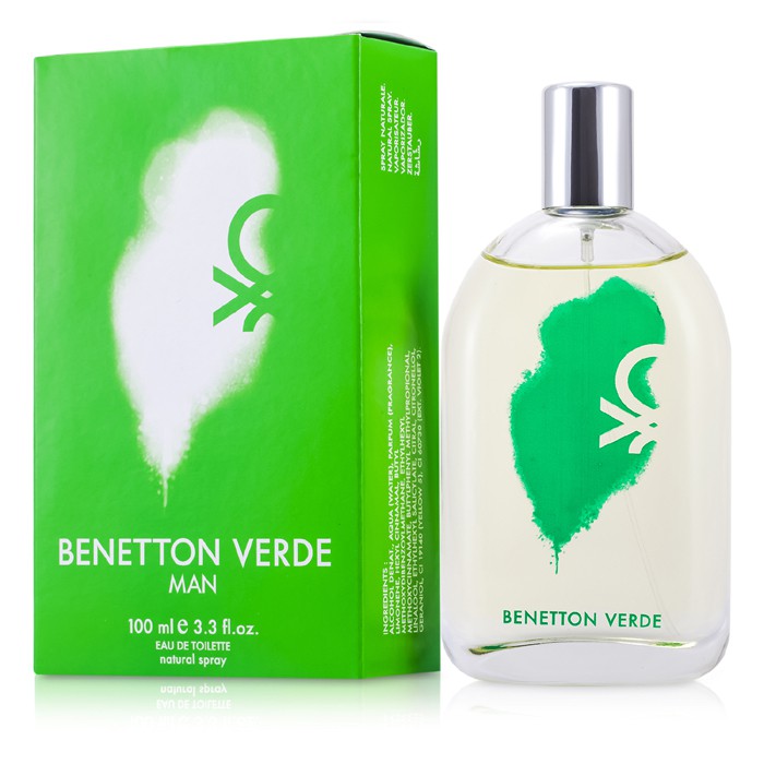 Benetton Verde туалетная вода для мужчин, 100 мл – свежий аромат с нотами грейпфрута и кардамона.