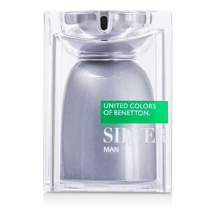 Духи для мужчин Benetton Silver с бергамотом и пачули, 75 мл