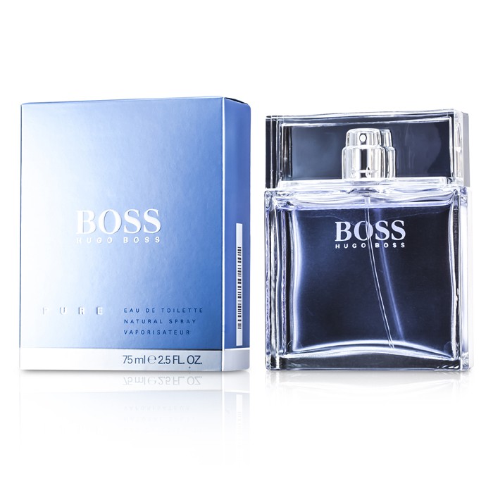 Hugo Boss Boss Pure туалетная вода 75 мл — свежий аромат для мужчин с фиговой водой, цитрусами и древесными нотами