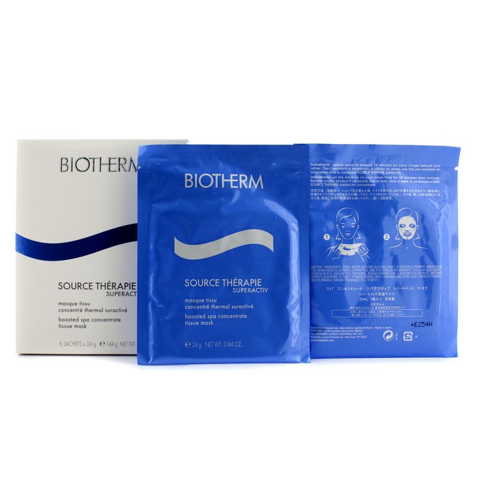 Biotherm тканевая маска с экстрактом термального планктона для лица, 6x24 г