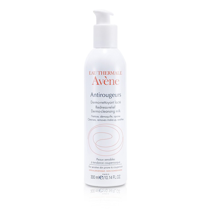 Очищающий молочный флюид Avene для чувствительной кожи, склонной к покраснениям, 300 мл