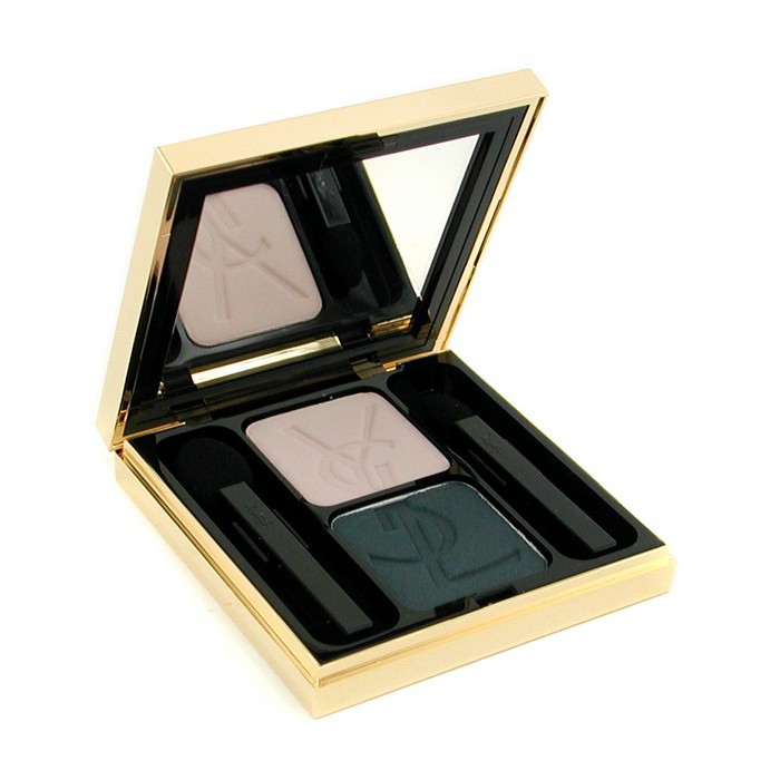 Тени для век Yves Saint Laurent Ombre Duo Lumiere №19 «Овсянка/Петролейно-синий» 2.8 г