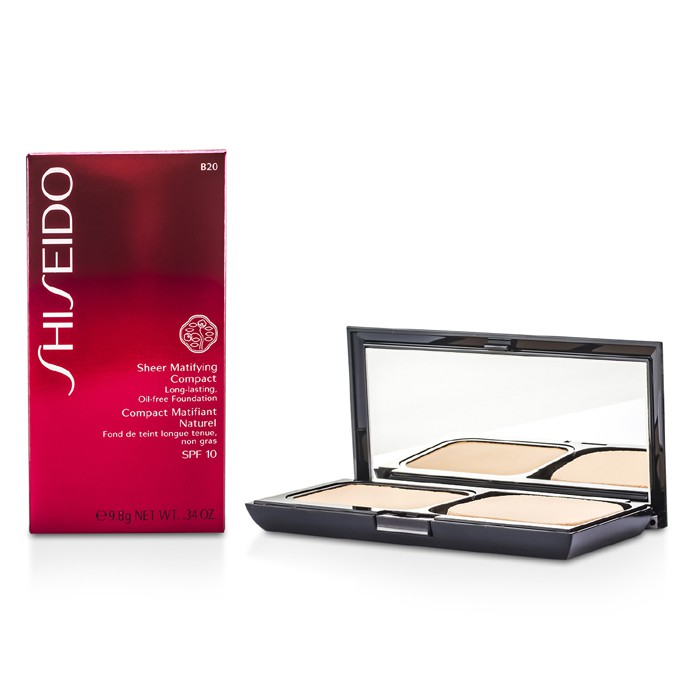 Shiseido компактная основа для лица с матирующим эффектом SPF10, 9.8 г