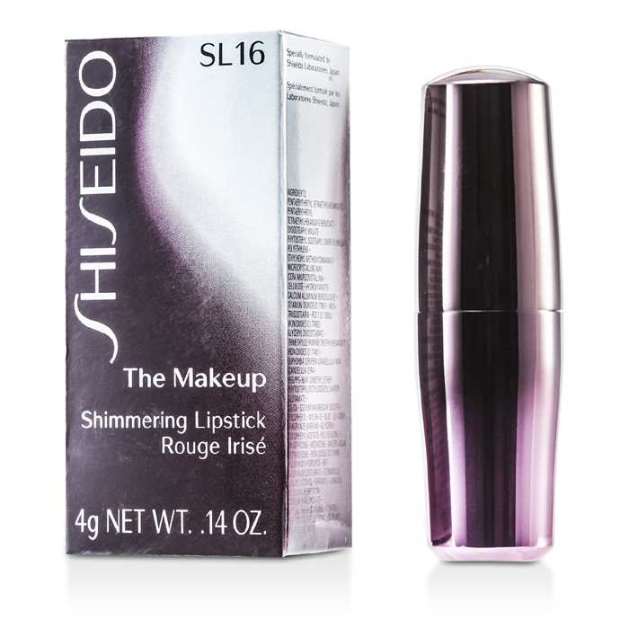 Шиммерная помада для губ Shiseido с насыщенным цветом и блеском, 4 г