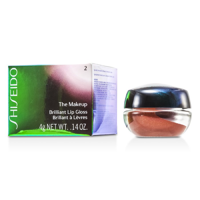 Блеск для губ Shiseido с увлажняющим эффектом, оттенок № 2 "Коричневый опал", 4 г