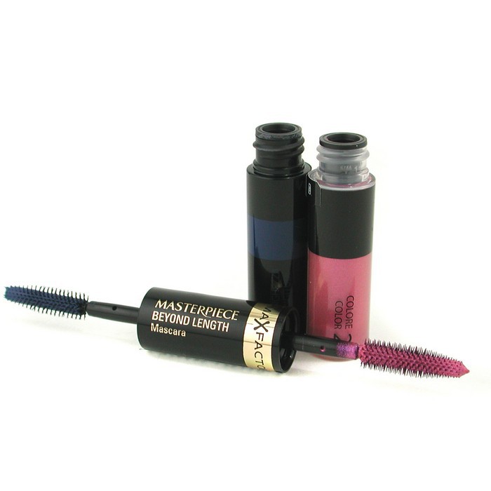 Тушь для ресниц Max Factor Masterpiece, удлиняющая и объемная, 2x5.3 мл, перламутровый оттенок 160 Blushing Blue