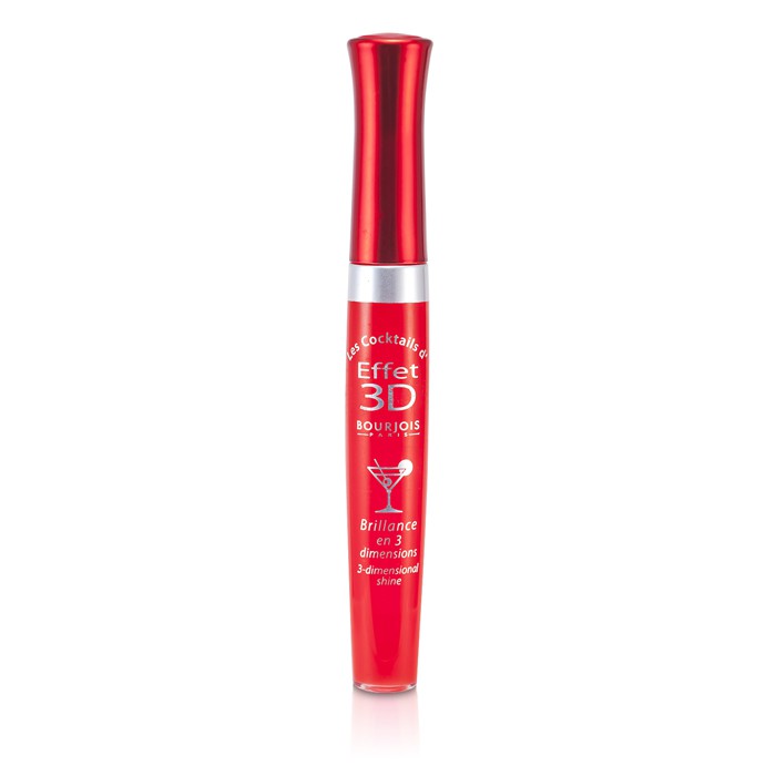 Блеск для губ Bourjois с эффектом объема 7,5 мл, цвет 27 Rouge Sunset, восстанавливает увлажнение и придает сияние.
