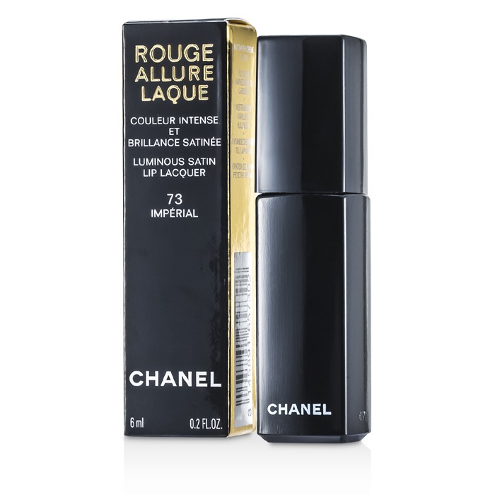 Rouge Allure Laque #73 Imperial, стойкая помада с лаковым эффектом для губ, 6 мл