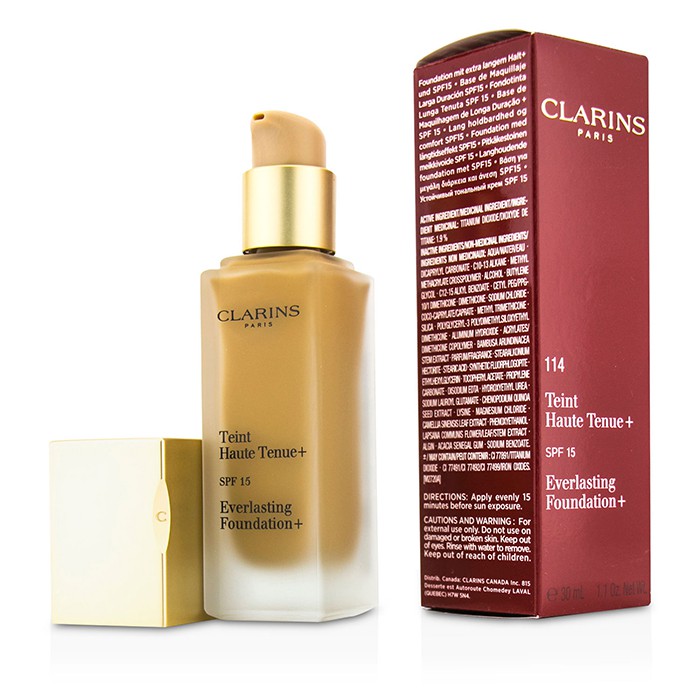 Тональный крем Clarins Everlasting с SPF 15 для лица, 30 мл
