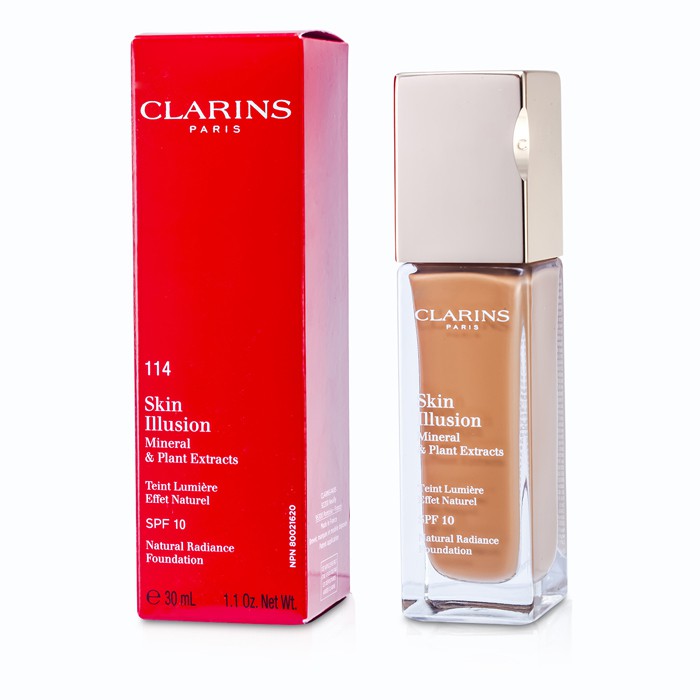 Тональное средство для лица Clarins Skin Illusion с минералами и SPF10 30мл