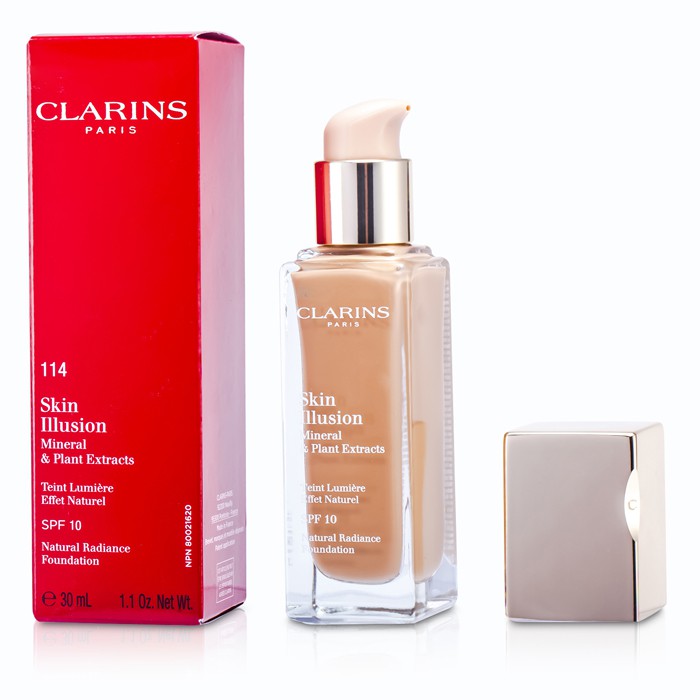 Тональное средство для лица Clarins Skin Illusion с минералами и SPF10 30мл