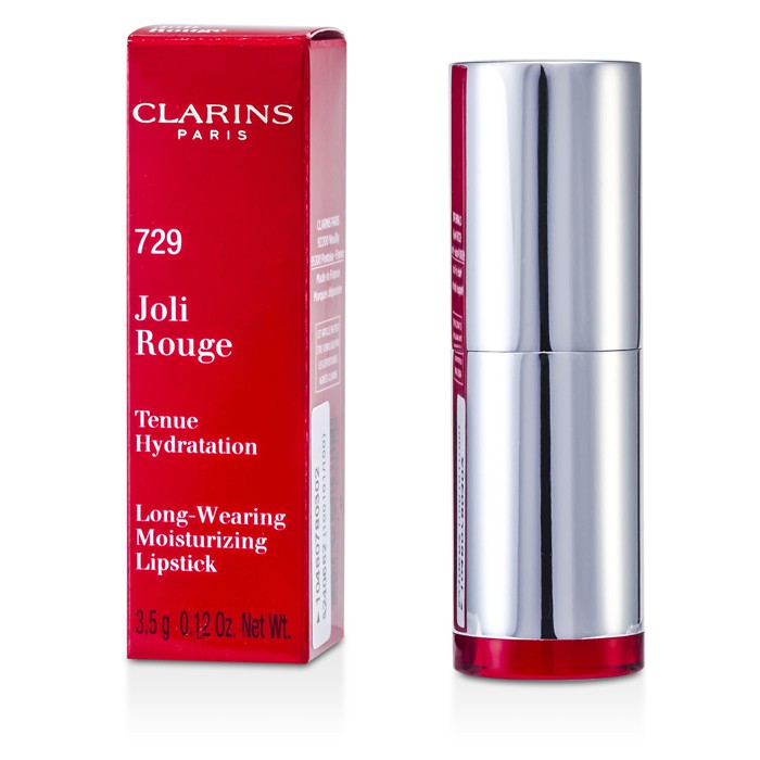 Губная помада Clarins Joli Rouge с увлажняющей формулой, 729 Red Terra, 3.5 г