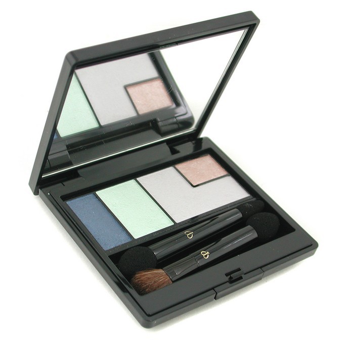 Палетка теней для век Cle de Peau 4 оттенка с сияющим эффектом, 3 г