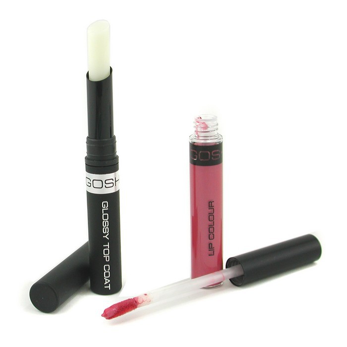 Помада и блеск для губ Gosh Everlasting Lips 702 Playfull Pink, 2 шт. — стойкий цвет и сияние для губ