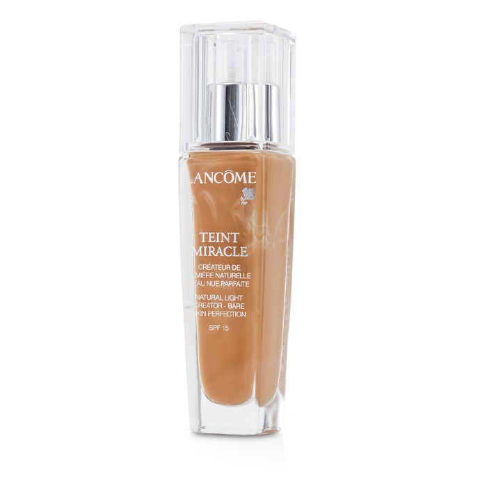 Тональный крем Lancome Teint Miracle с SPF 15 для лица, 30 мл, с увлажняющими компонентами и естественным сиянием