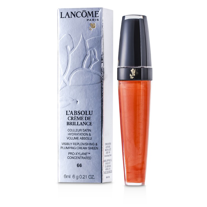 Крем-блеск для губ Lancome с гиалуроновой кислотой, оттенок «Orange Sacrée», 6 мл