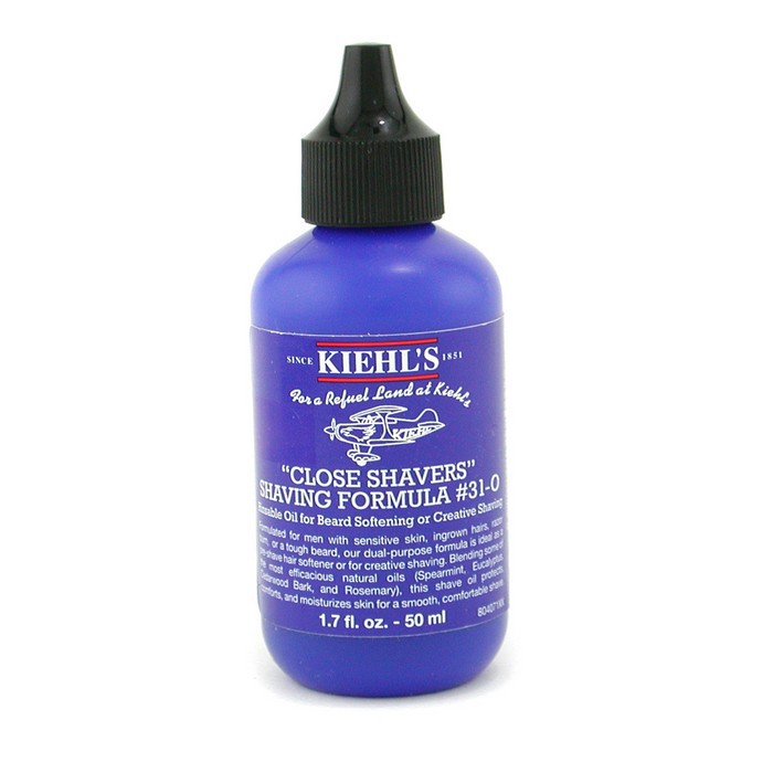 Мужская формула для бритья Kiehl's с маслами 50 мл, для чувствительной кожи, увлажнение и комфортное скольжение