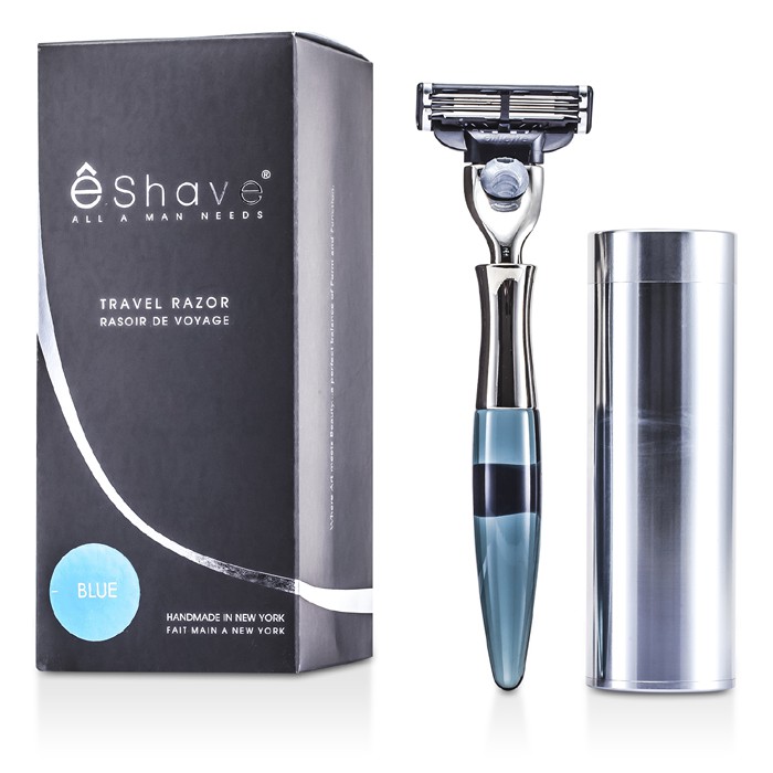 Элегантная дорожная бритва Eshave с никелированной головкой для идеального бритья Gillette Mach-3® 1 шт.