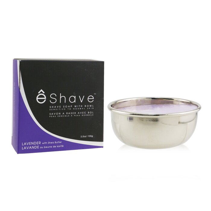 Кремообразное мыло для бритья Eshave с лавандой, 100 г — для мягкого и увлажняющего бритья кожей.