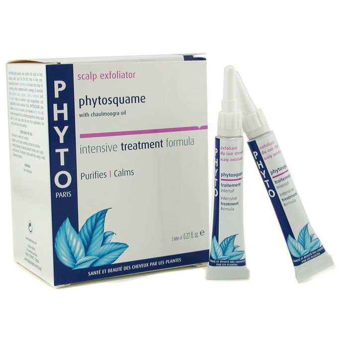 Phyto интенсивный уход для кожи головы с активными компонентами, 5x8 мл