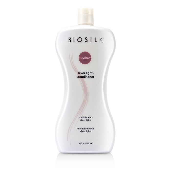 Кондиционер Biosilk Silver Lights для нейтрализации желтизны и ухода за серыми и белыми волосами, 1000 мл